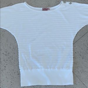 Juicy Couture white terry cloth top